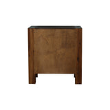 Bedside Tables: Bedside Table 2 drawers Night Stand Solid Wood Acacia Storage in Chocolate Colour