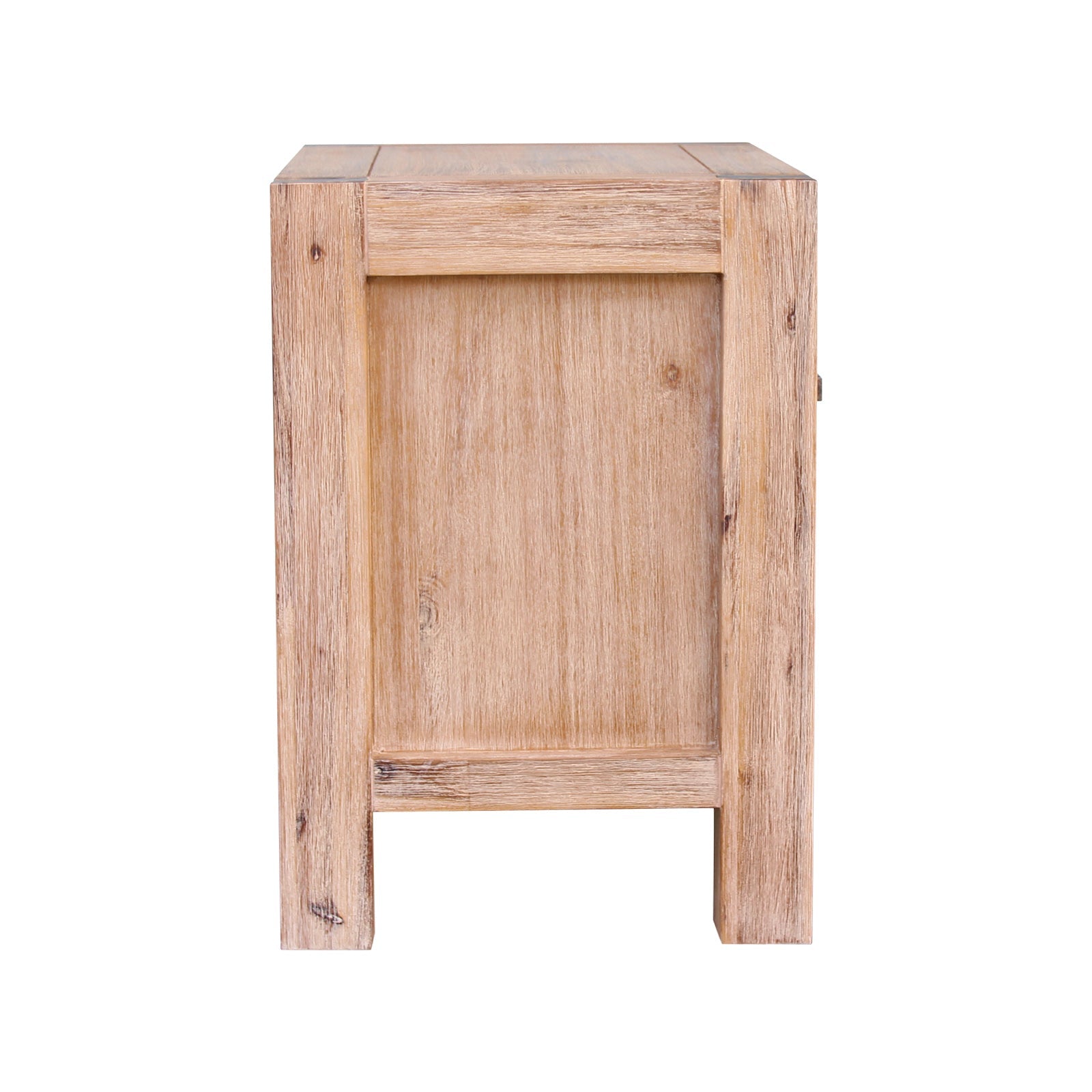 Bedside Tables: Bedside Table 2 drawers Night Stand Solid Wood Acacia Oak Colour