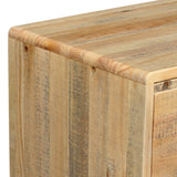 Bedside Tables: Bedside Table 2 drawers Night Stand Solid Wood Storage Light Brown Colour