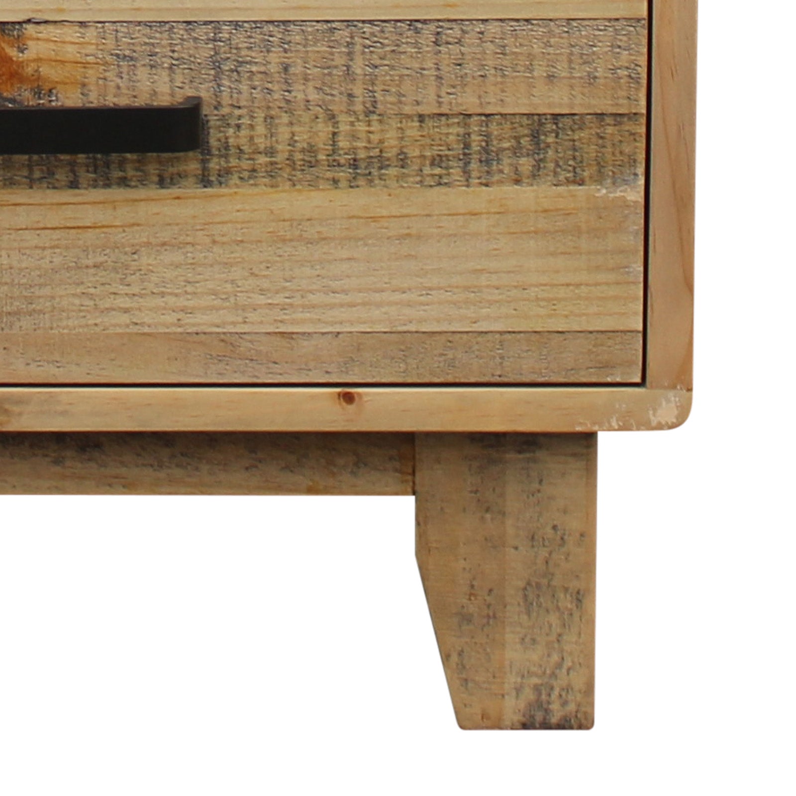 Bedside Tables: Bedside Table 2 drawers Night Stand Solid Wood Storage Light Brown Colour