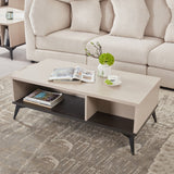Coffee Tables: Coffee Table 2 Open Storage Cabinet MDF in Champagne Colour