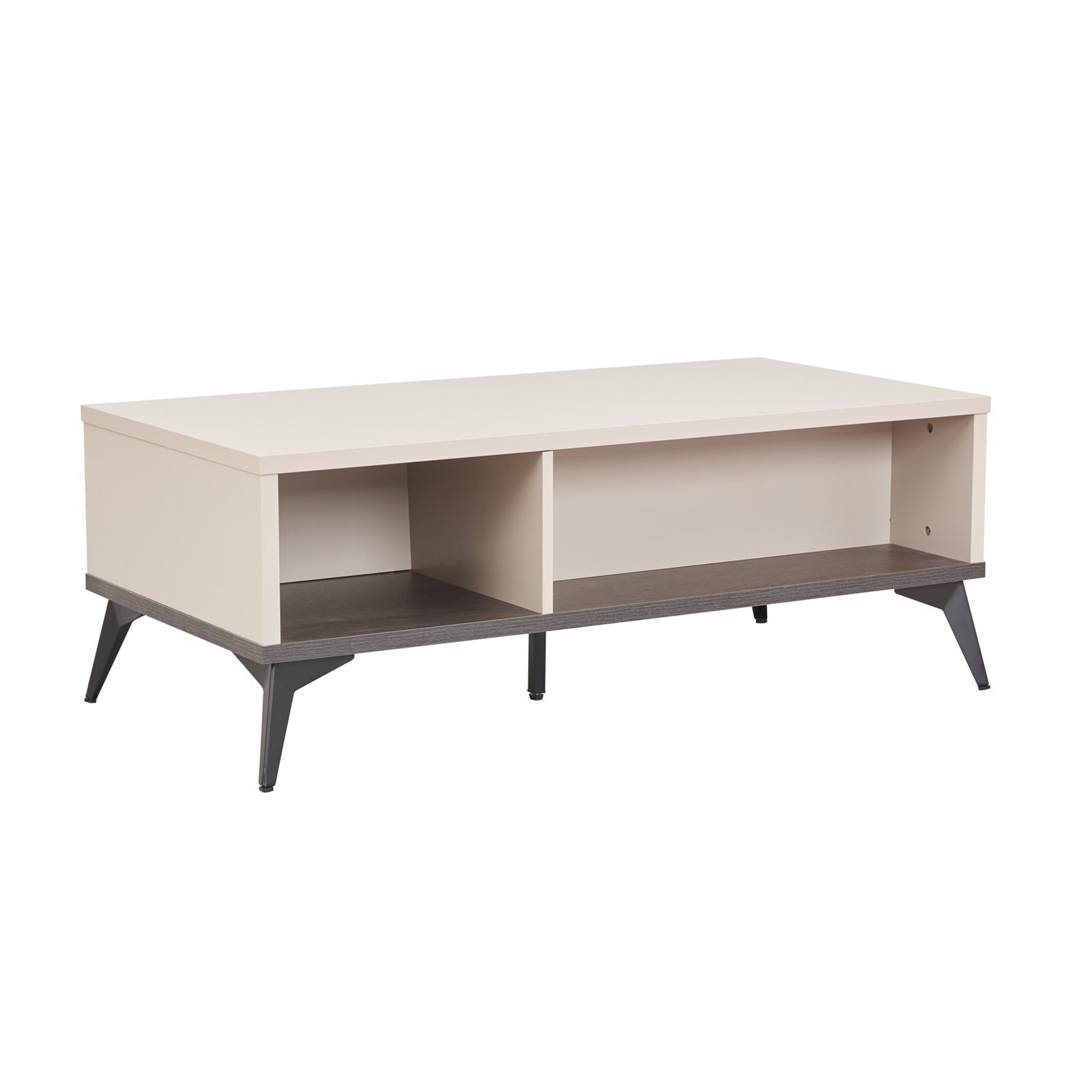 Coffee Tables: Coffee Table 2 Open Storage Cabinet MDF in Champagne Colour