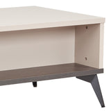 Coffee Tables: Coffee Table 2 Open Storage Cabinet MDF in Champagne Colour