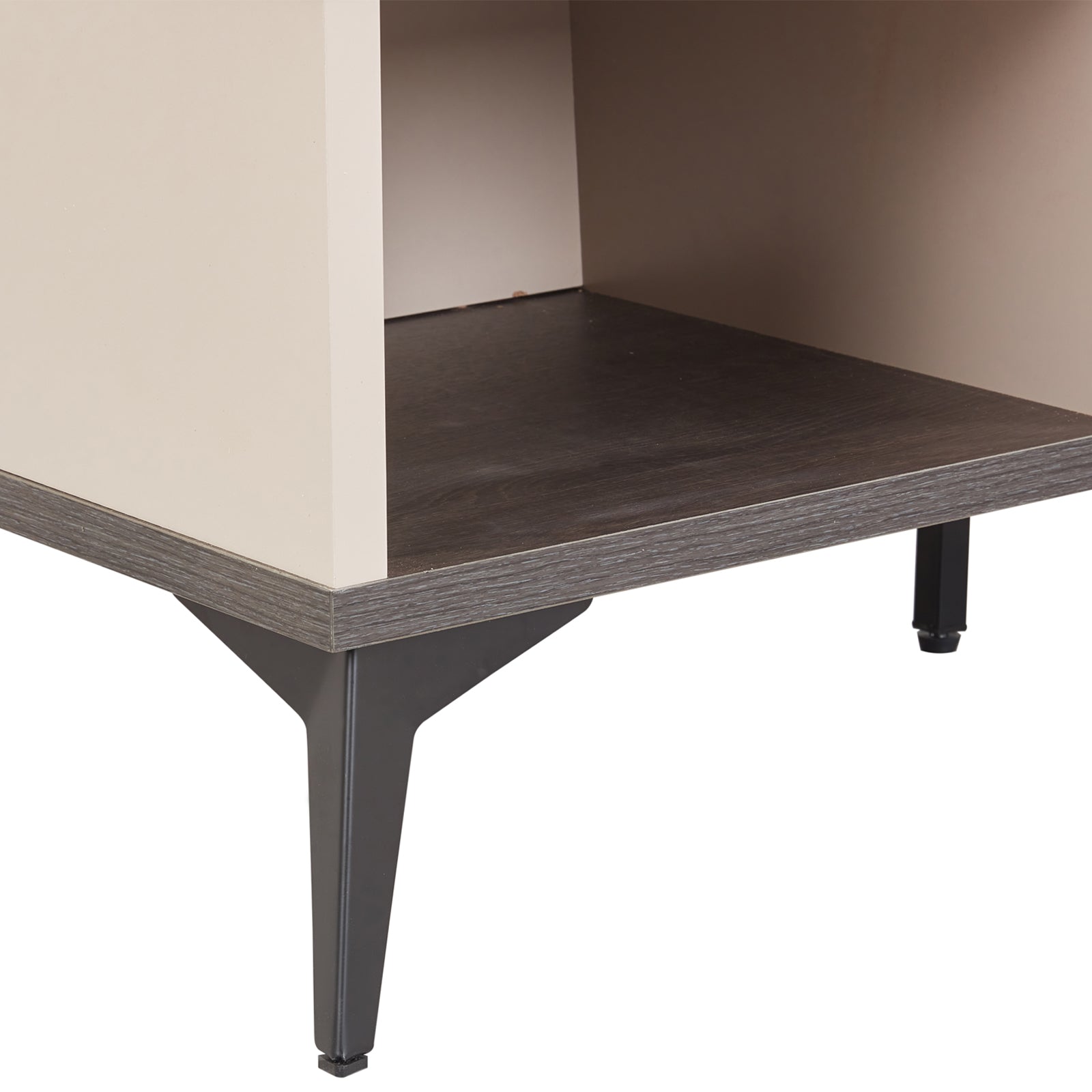 Coffee Tables: Coffee Table 2 Open Storage Cabinet MDF in Champagne Colour