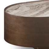 Coffee Tables: Coffee Table MDF Board Melamine Interior Ample Storage in Dark Walnut colour