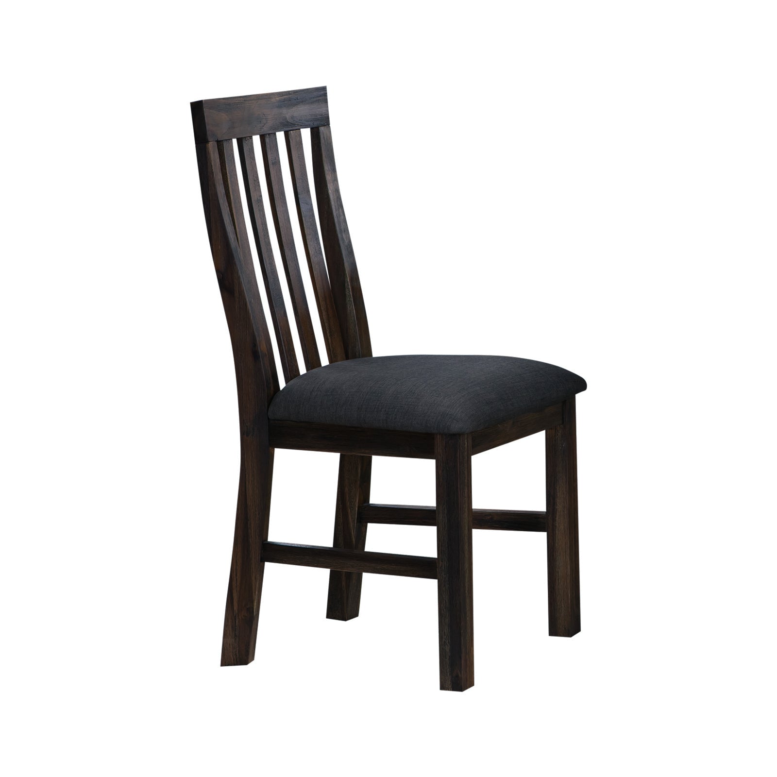 Table & Bar Stools: 2x Wooden Frame Leatherette in Solid Wood Acacia & Veneer Dining Chairs in Chocolate Colour