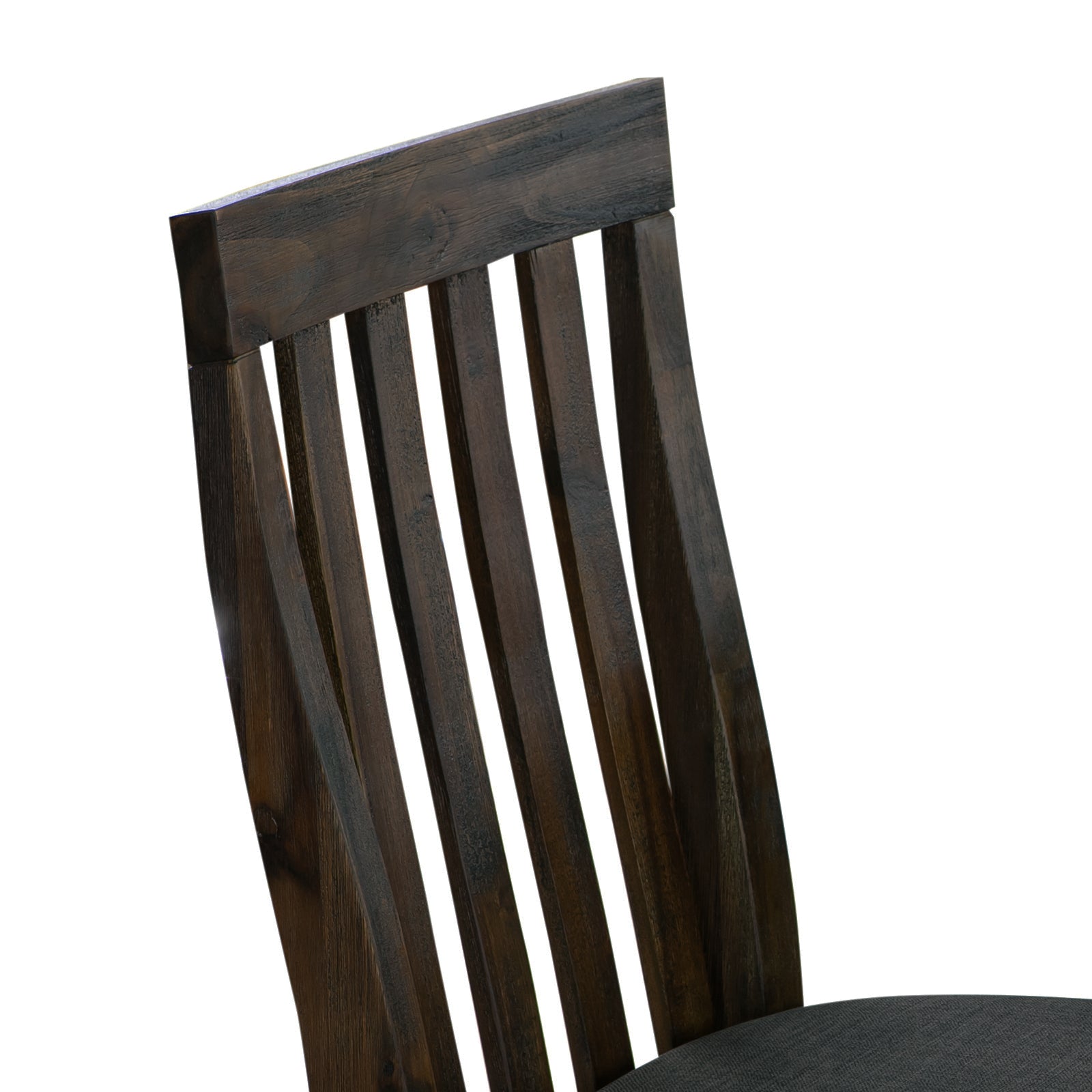 Table & Bar Stools: 2x Wooden Frame Leatherette in Solid Wood Acacia & Veneer Dining Chairs in Chocolate Colour