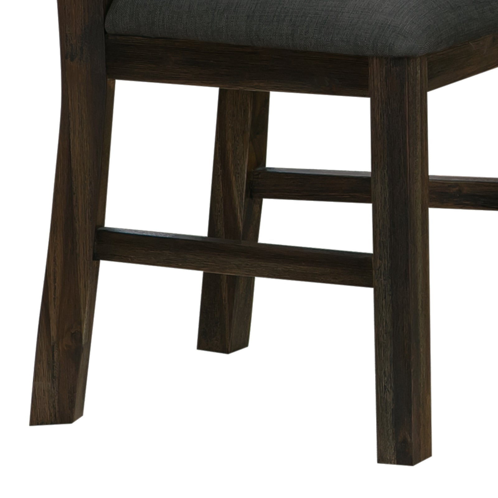 Table & Bar Stools: 2x Wooden Frame Leatherette in Solid Wood Acacia & Veneer Dining Chairs in Chocolate Colour