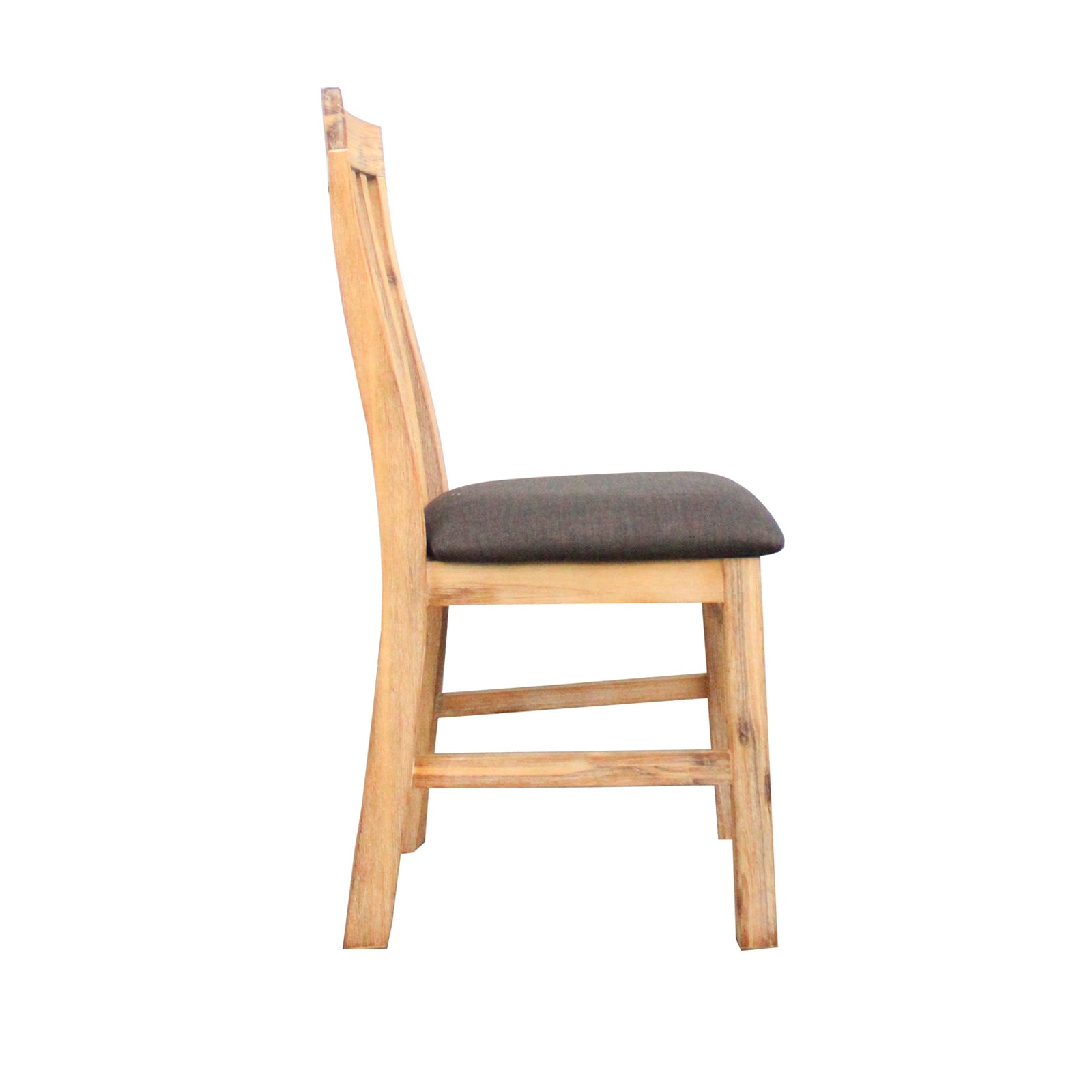 Kitchen & Dining Chairs: 2x Wooden Frame Leatherette in Solid Wood Acacia & Veneer Dining Chairs in Oak Colour