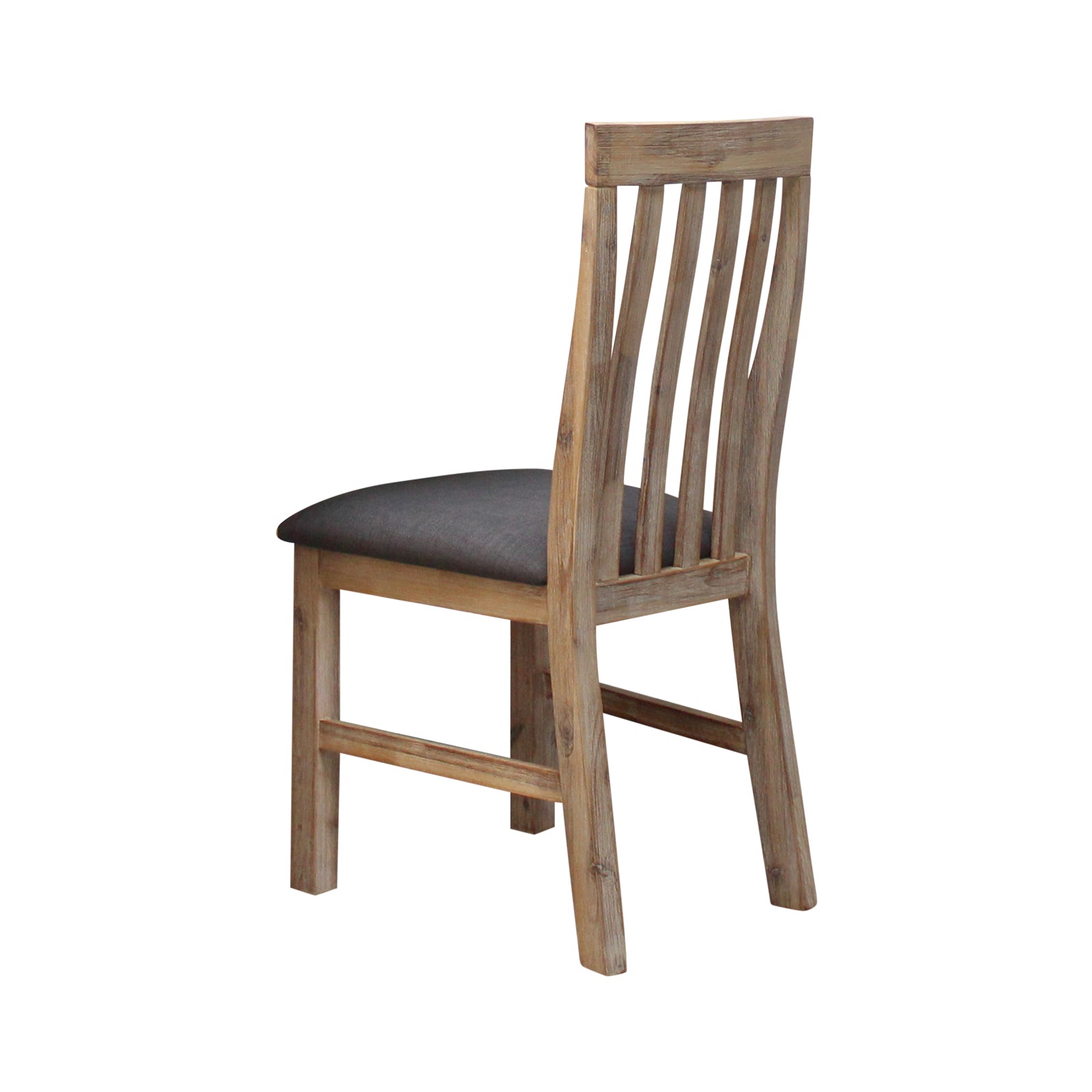 Kitchen & Dining Chairs: 2x Wooden Frame Leatherette in Solid Wood Acacia & Veneer Dining Chairs in Oak Colour