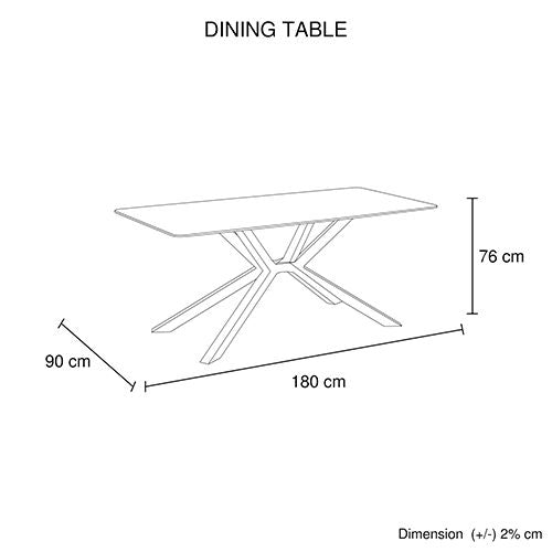 Dining Set Sintered Stone Table with PU Leather chairs