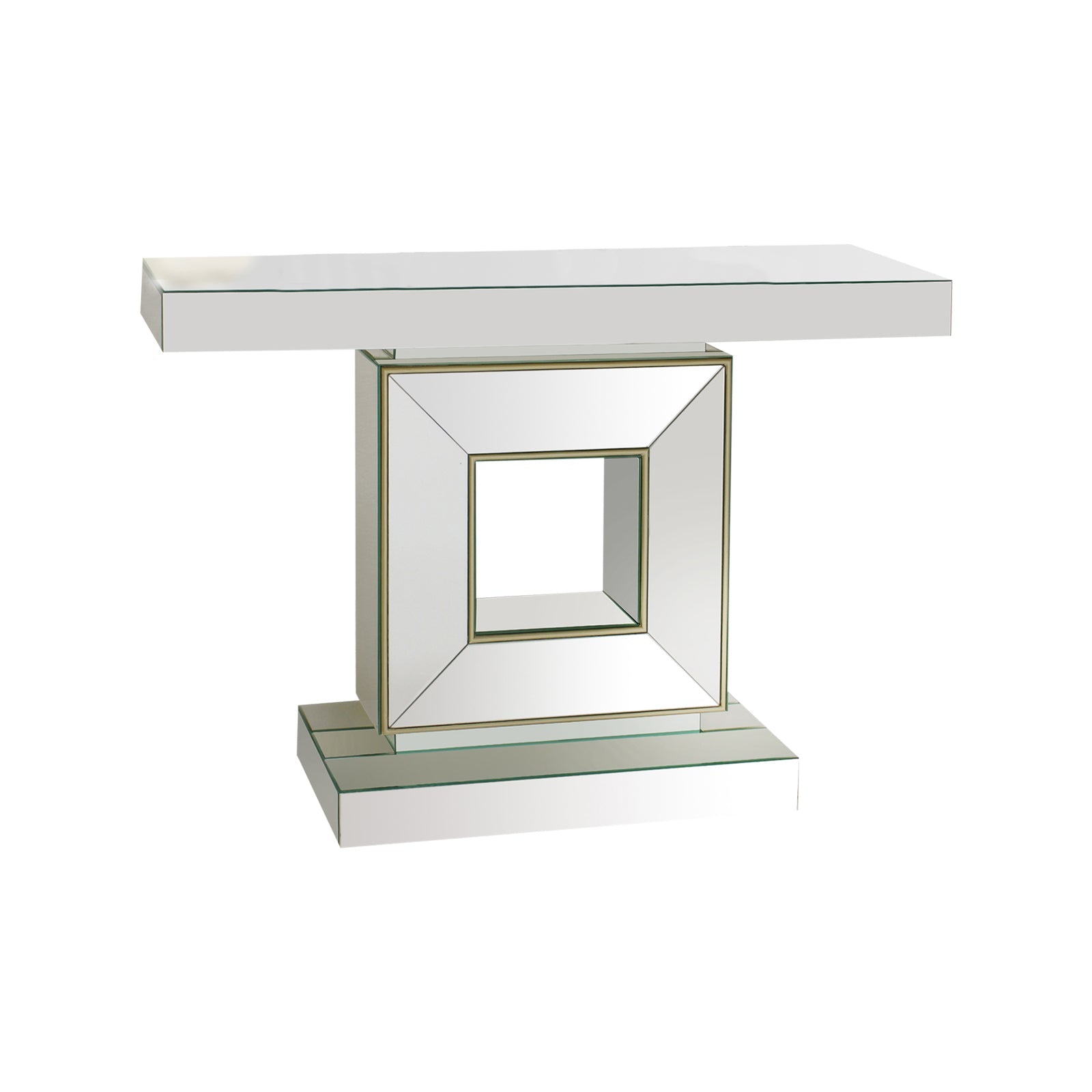 Buffets & Sideboards: Hall Table Rectangular Shape MDF & Mirror Attractive Base