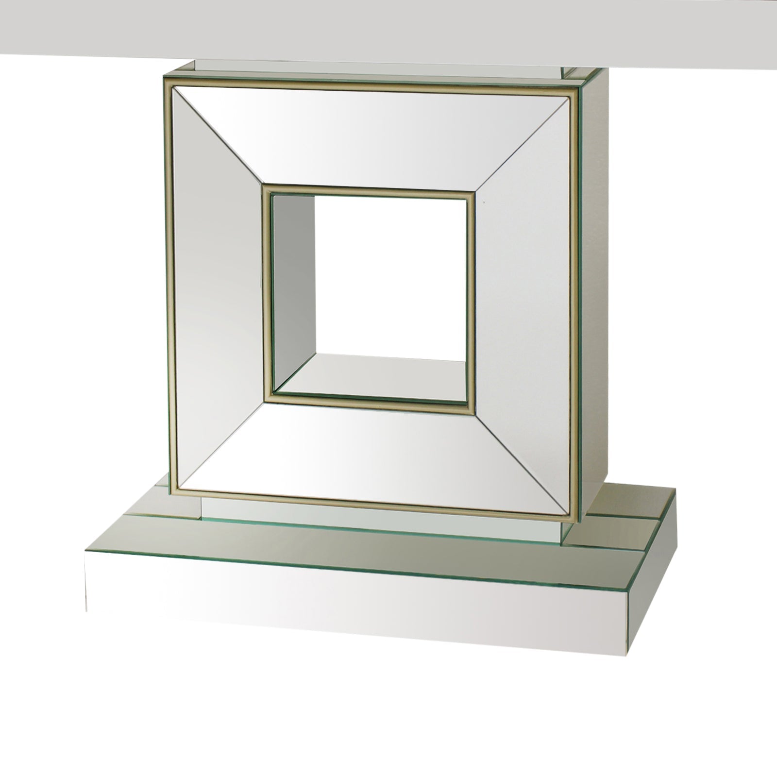 Buffets & Sideboards: Hall Table Rectangular Shape MDF & Mirror Attractive Base