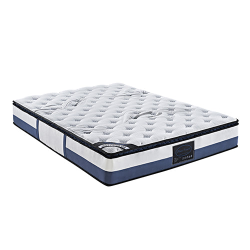 Mattress Toppers: Double Mattress Latex Pillow Top Pocket Spring Foam Medium Firm Bed