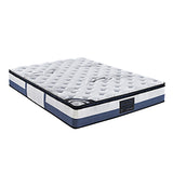 Mattress Toppers: Double Mattress Latex Pillow Top Pocket Spring Foam Medium Firm Bed