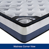 Mattress Toppers: King Mattress Latex Pillow Top Pocket Spring Foam Medium Firm