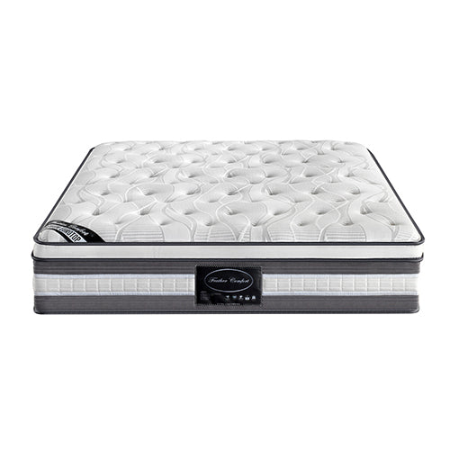 Mattress Toppers: Mattress Euro Top King Size Pocket Spring Coil with Knitted Fabric Medium Firm 34cm Thick