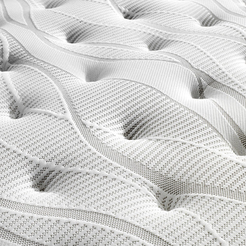 Mattress Toppers: Mattress Euro Top Queen Size Pocket Spring Coil with Knitted Fabric Medium Firm 34cm Thick