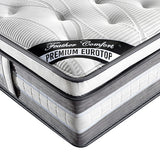 Mattress Toppers: Mattress Euro Top Queen Size Pocket Spring Coil with Knitted Fabric Medium Firm 34cm Thick