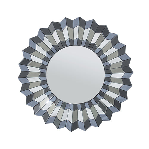 Desktops & Accessories: Wall Mirror MDF Smokey Silver And Grey Clear Image MRR-05