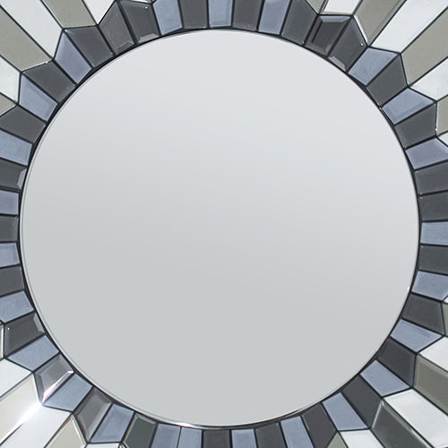 Desktops & Accessories: Wall Mirror MDF Smokey Silver And Grey Clear Image MRR-05