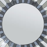 Desktops & Accessories: Wall Mirror MDF Smokey Silver And Grey Clear Image MRR-05