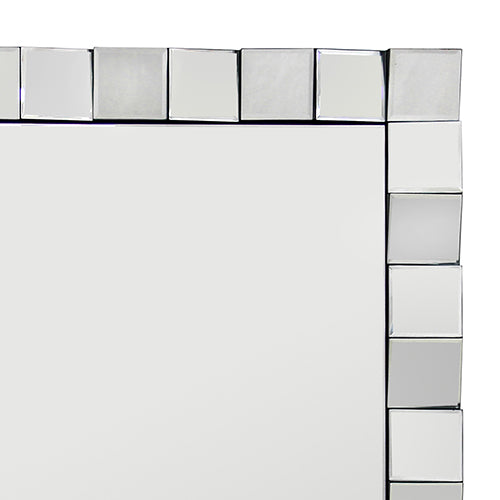 Mirrors: Wall Mirror MDF Silver Mirror Clear Image Rectangular Shape MRR-08