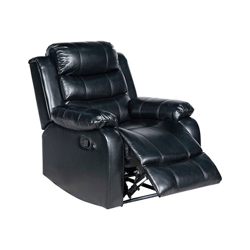 Arm Chairs & Recliners: Chelsea 1R Seater Finest Leatherette Recliner Feature Console LED Light Ultra Cushioned