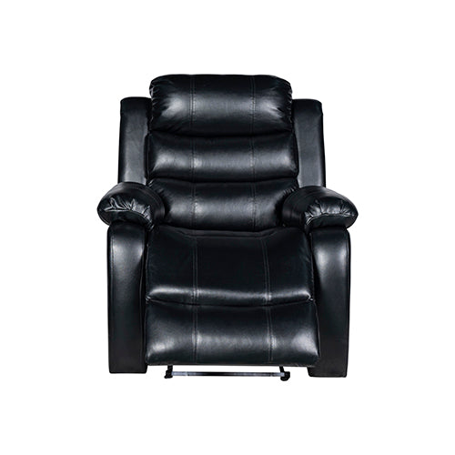 Arm Chairs & Recliners: Chelsea 1R Seater Finest Leatherette Recliner Feature Console LED Light Ultra Cushioned