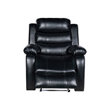 Arm Chairs & Recliners: Chelsea 1R Seater Finest Leatherette Recliner Feature Console LED Light Ultra Cushioned