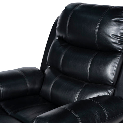 Arm Chairs & Recliners: Chelsea 1R Seater Finest Leatherette Recliner Feature Console LED Light Ultra Cushioned