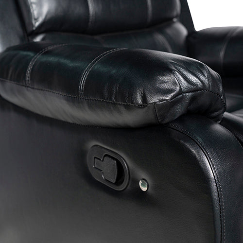 Arm Chairs & Recliners: Chelsea 2R Seater Finest Leatherette Recliner Feature Console LED Light Ultra Cushioned