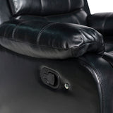 Arm Chairs & Recliners: Chelsea 2R Seater Finest Leatherette Recliner Feature Console LED Light Ultra Cushioned