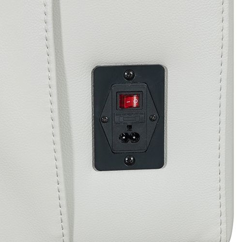 3 Seater Air leather Power Recliner Sofa with LED Light In Grey