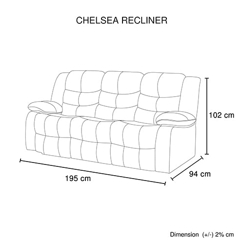 Gaming Chairs: 3-2-1 Seater Seater Finest Black Leatherette Recliner Feature Console LED Light Ultra Cushioned