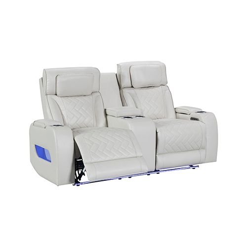 3+2+1 Seater Power Recliner Sofa Set with LED Light In Grey