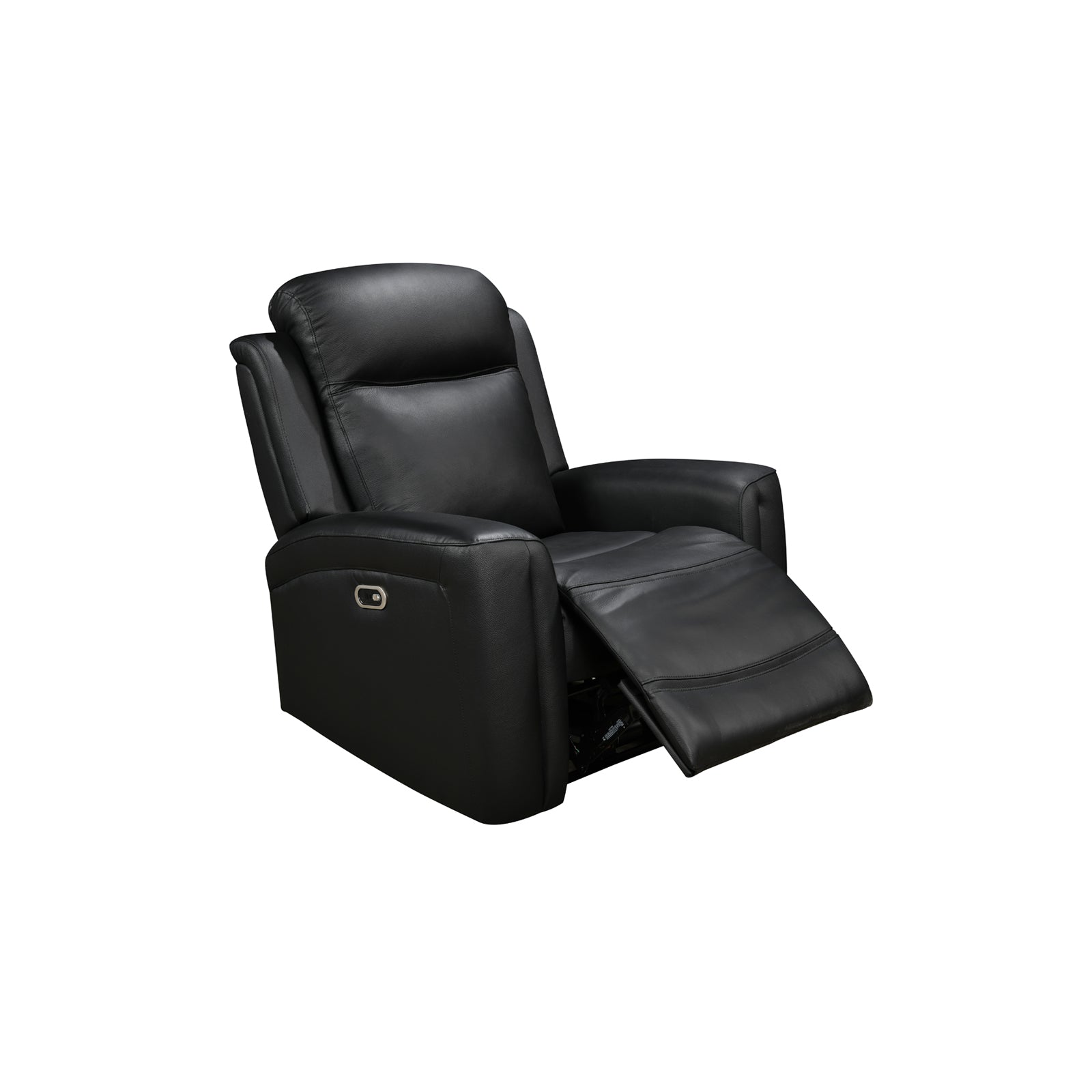 Sofas & Sofa Beds: 3-1-1 Seater Electric Leather/PVC Black Recliner Set