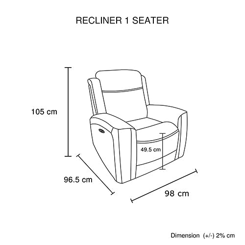 Sofas & Sofa Beds: 3-1-1 Seater Electric Leather/PVC Black Recliner Set