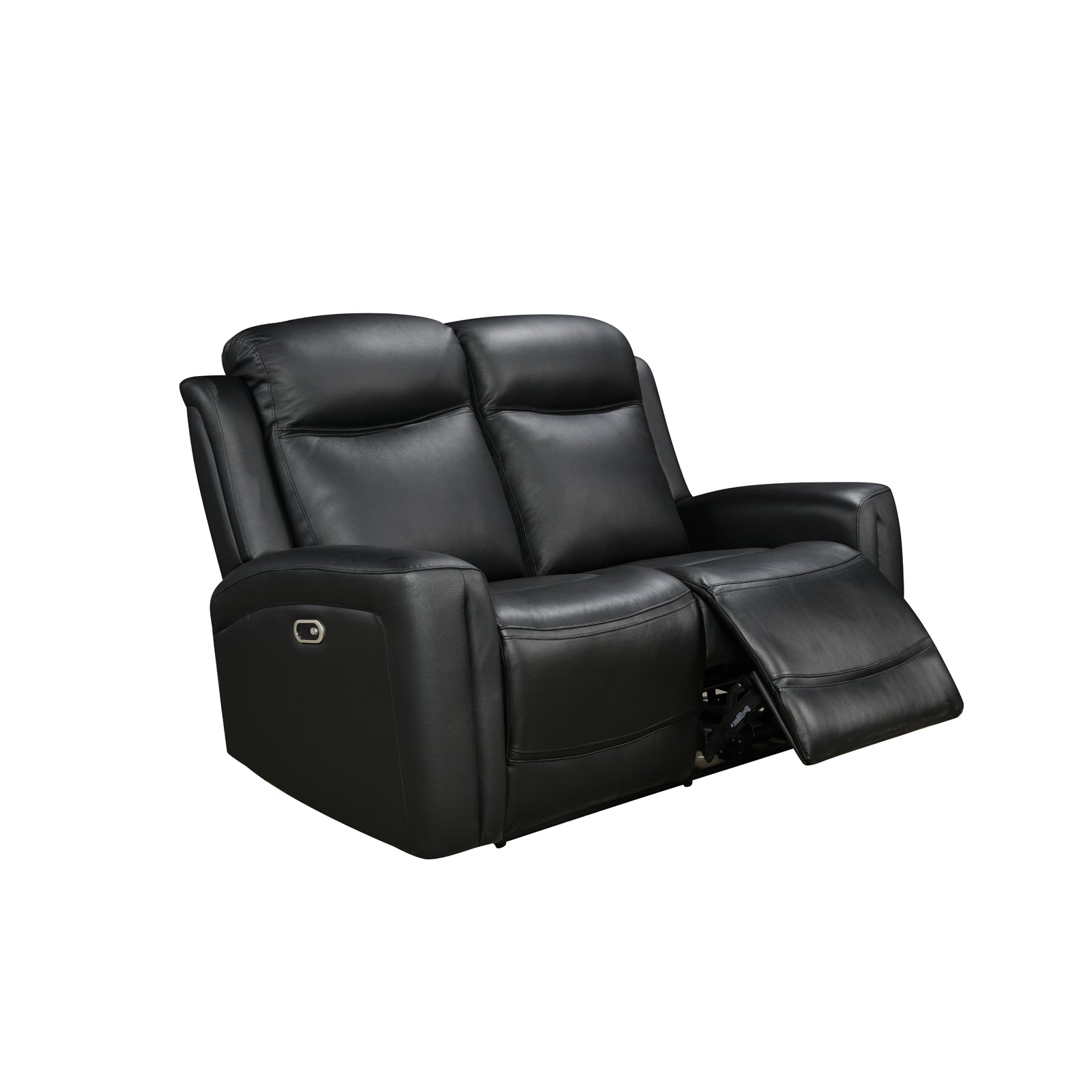 Sofas & Sofa Beds: 3-2-1 Seater Electric Leather/PVC Black Recliner Set