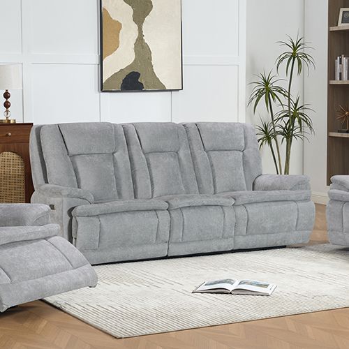3+2+1 Seater Power Recliner Sofa Set in Grey