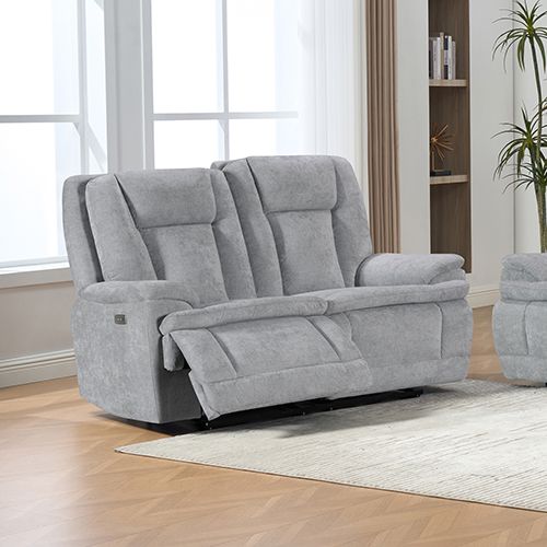 3+2+1 Seater Power Recliner Sofa Set in Grey