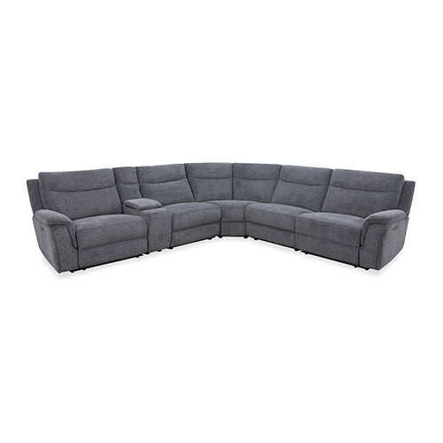 Sofas & Sofa Beds: Large Sectional Corner Modular Lounge Suite in Fabric with Electric Recliner