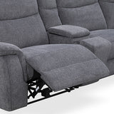 Sofas & Sofa Beds: Large Sectional Corner Modular Lounge Suite in Fabric with Electric Recliner