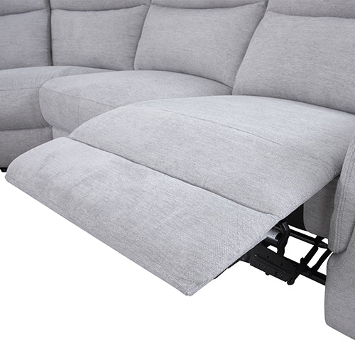 Sofas & Sofa Beds: Large Sectional Corner Modular Lounge Suite in Fabric with Electric Recliner