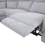 Sofas & Sofa Beds: Large Sectional Corner Modular Lounge Suite in Fabric with Electric Recliner