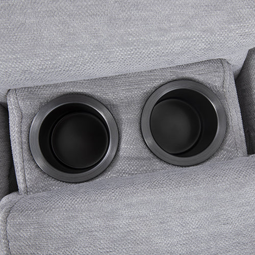 Sofas & Sofa Beds: Large Sectional Corner Modular Lounge Suite in Fabric with Electric Recliner