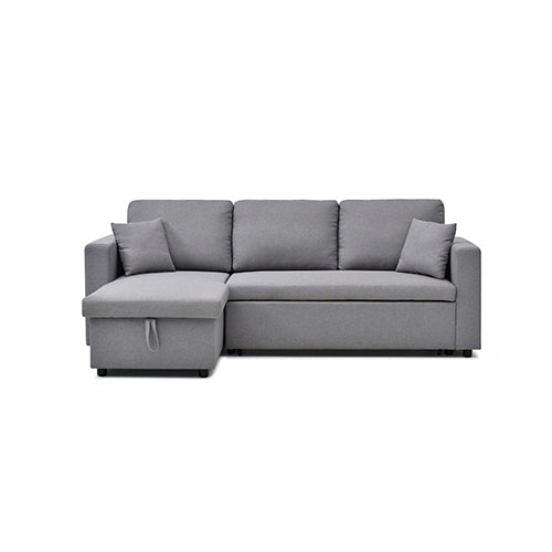 Sofas & Sofa Beds: Multifunctional Sofa Bed Fabric Upholstery Chaise Section Comfy Cushions Armrests