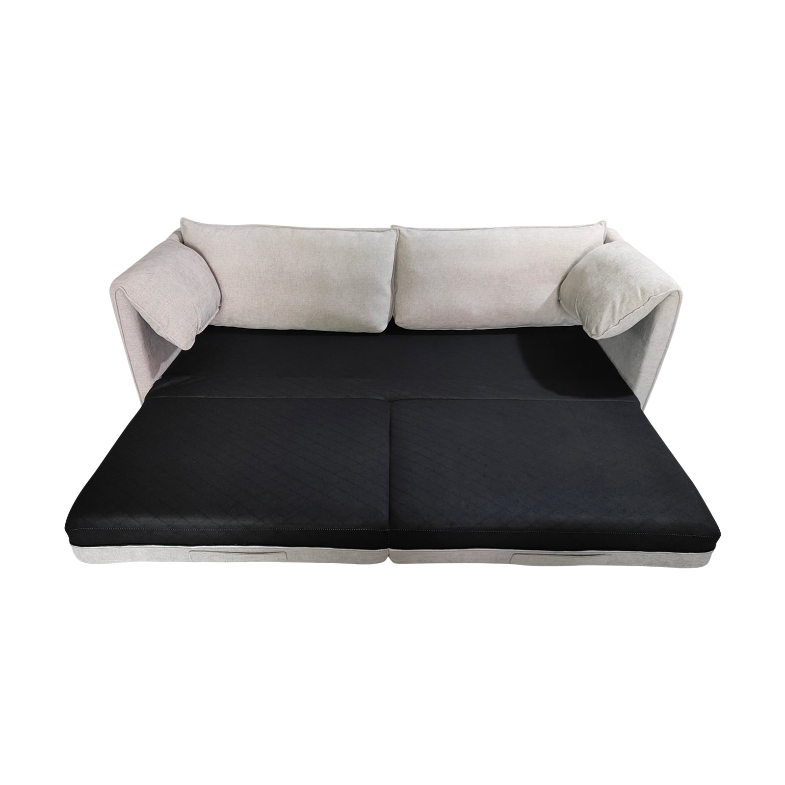 Sofas & Sofa Beds: 3 Seater Multifunctional Sofa Bed Fabric Upholstery New Foam Pocket Spring