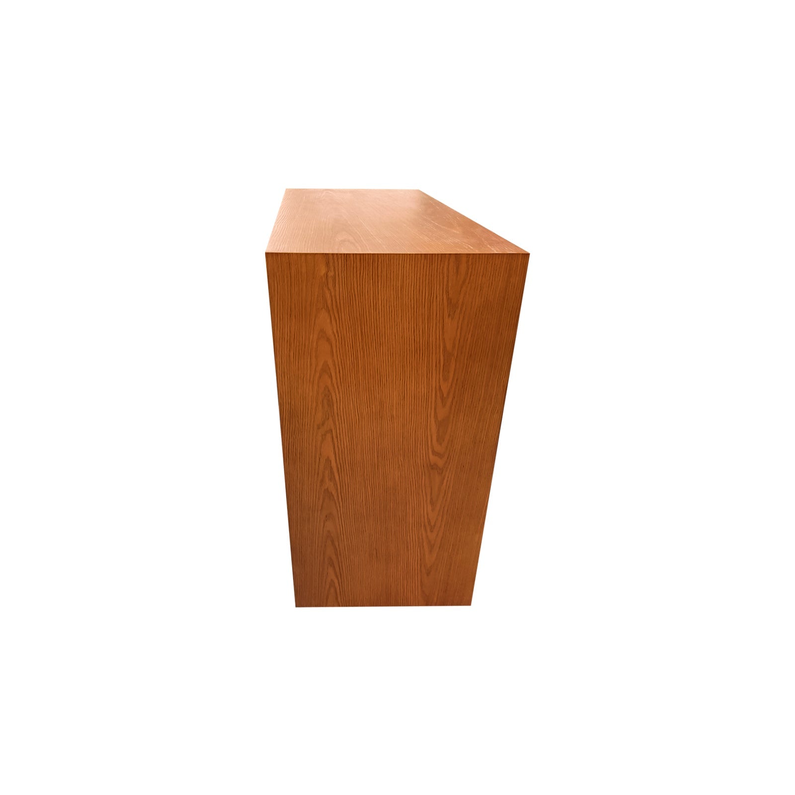 Dressers: Tallboy MDF Brown Colour Waveform Design Three Drawers