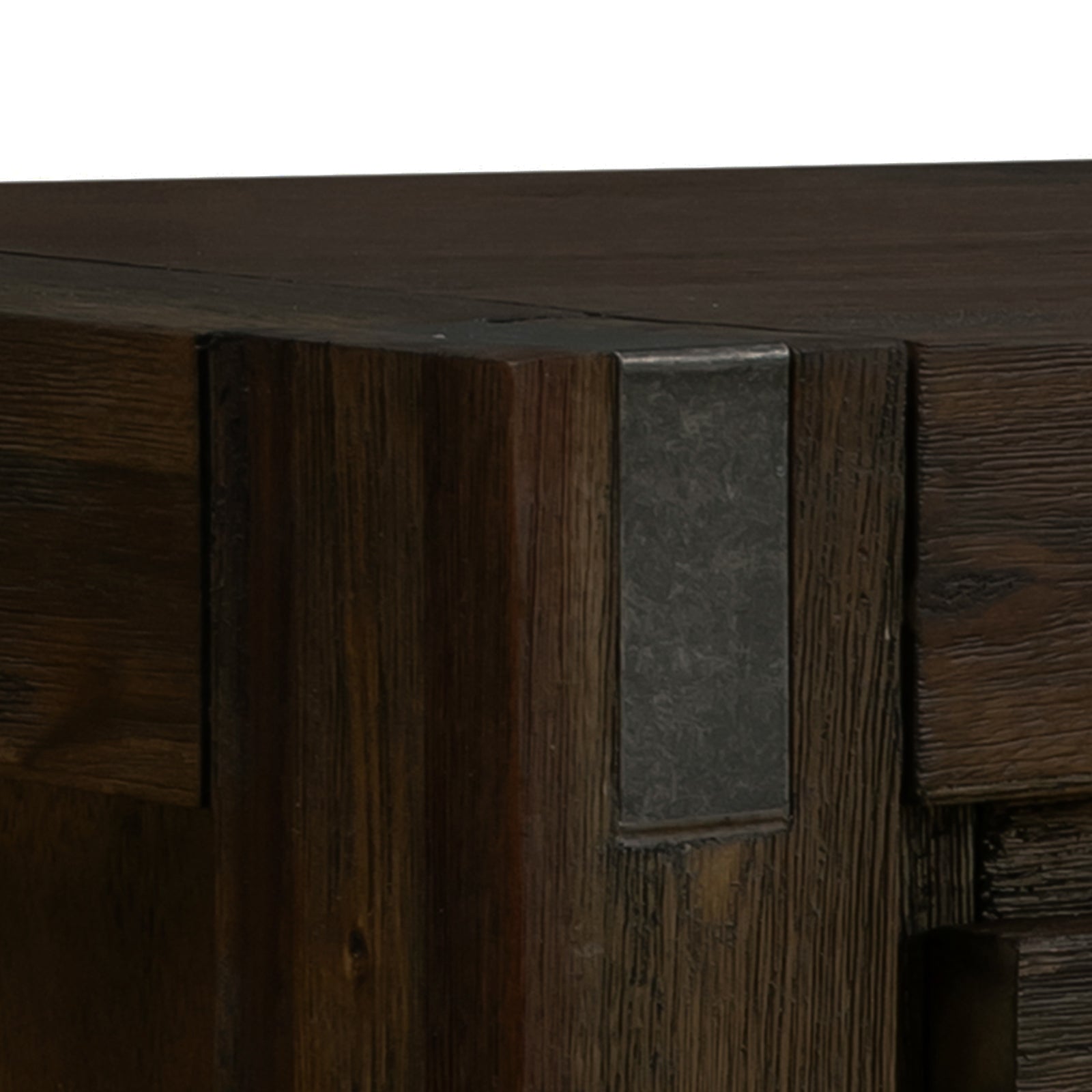 TV Units: TV Cabinet with 3 Storage Drawers with Shelf Solid Acacia Wooden Frame Entertainment Unit in Chocolate Colour